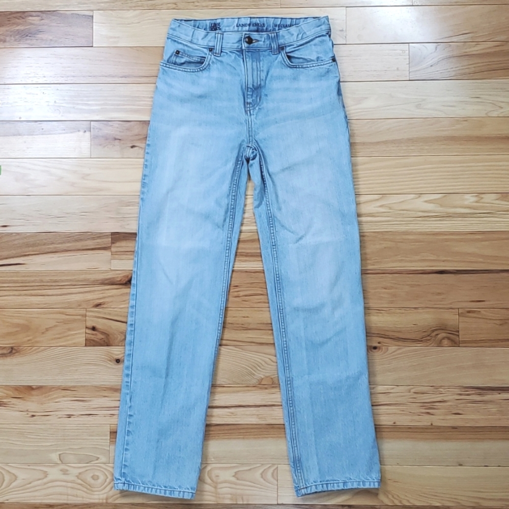 Lands End Boys Iron Knee Classic Fit Jeans Size 18 Slim